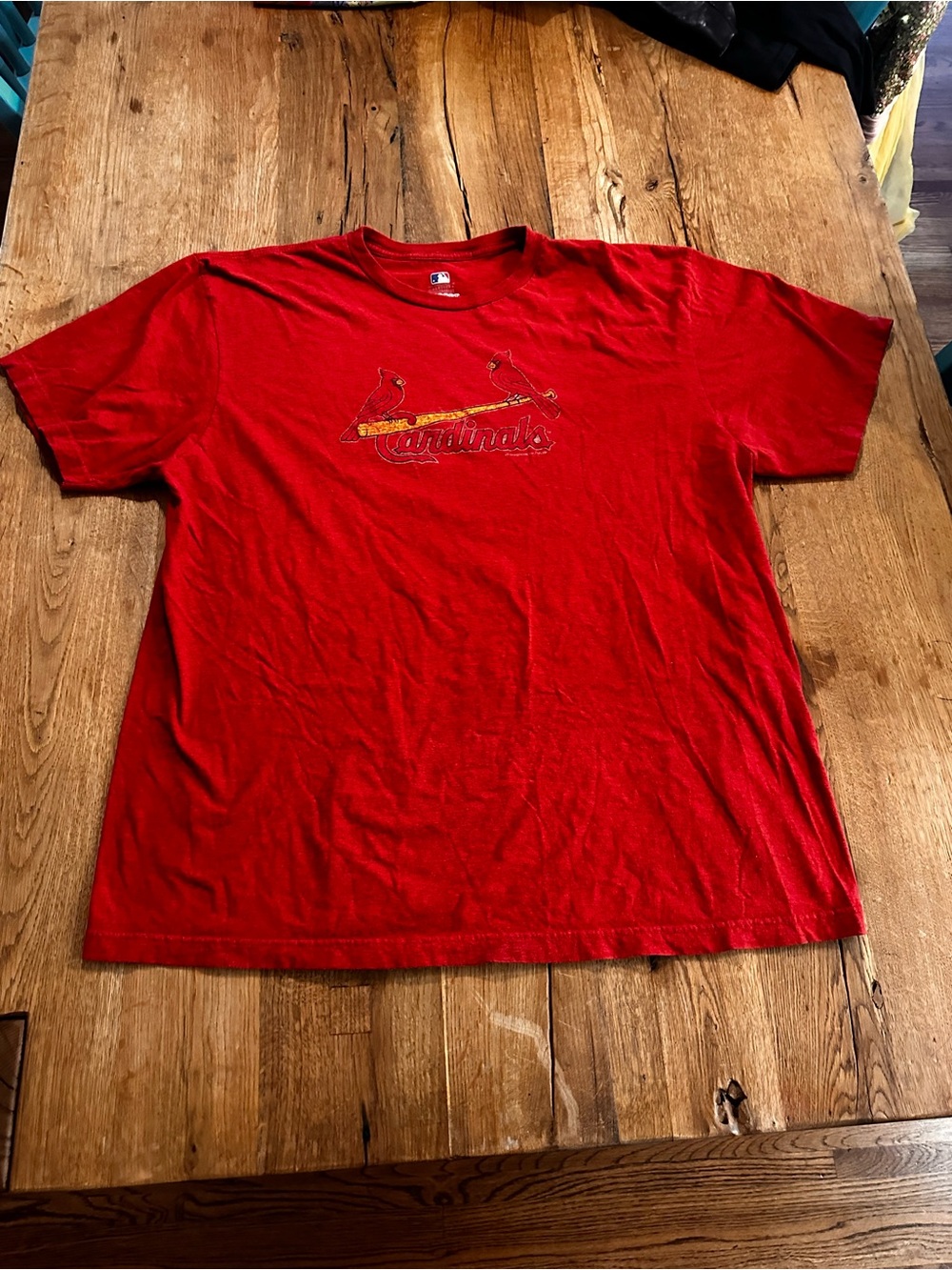 MLB St Louis Cardinals ring spun soft tee XXL